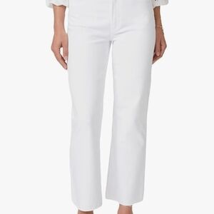 PAIGE Women's White COURTNEY Straight Leg Jeans